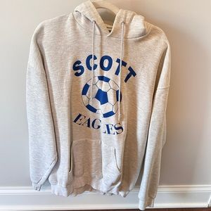 Scott Eagles soccer grey sweatshirt hoodie